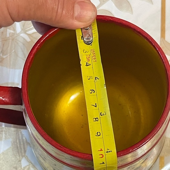 VTG Khokhloma BEER mug traditional Russian handicraft Carved Wood Soviet USSR - Picture 5 of 6